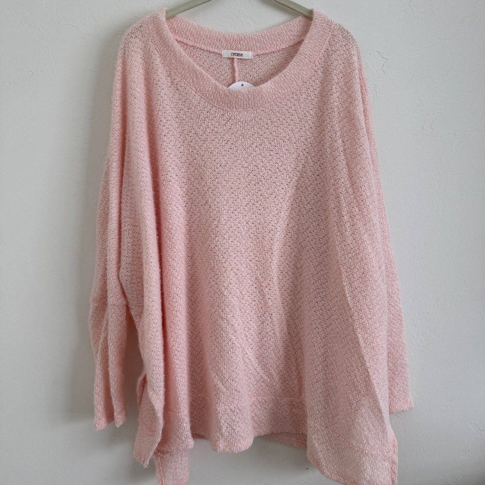Soft Light Pink Batwing Sweater